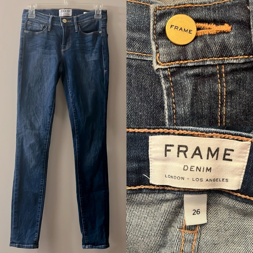 Frame Denim Le Skinny de Jeanne Blue Jeans‎ Size 26
